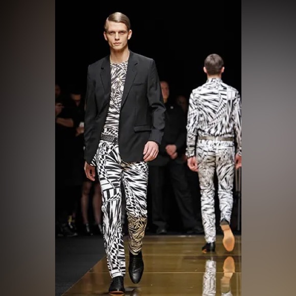 Versace x H&M Collection Men’s Black White W29 Jeans Pants - Picture 4 of 7